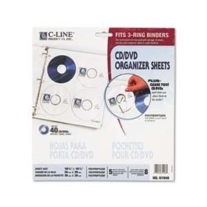  Deluxe CD Ring Binder Storage Pages, Standard, Stores 8 