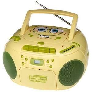  SpongeBob SquarePants CD Boombox, Cassette, AM/FM Radio 