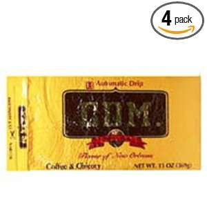 CDM Coffee and Chicory Bag AD, 13 Ounce (Pack of 4)  