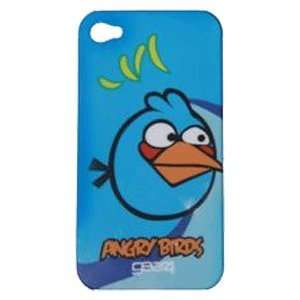   Cell Phone Angry Birds Iphone 4 Back Cover Splitting Blue Bird