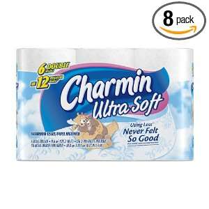  Charmin Ultra Soft Toilet Paper Double Rolls, 6 Count 