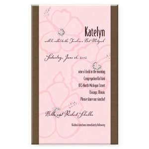  Hibiscus Bat Mitzvah Invitations