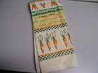 Country Kitchen Carrot Novelty Cotton Towel NEW Spring Easter