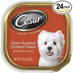 Cesar Canine Cuisine Oven Roasted Chicken for Small Dogs, 3.5 Ounce 
