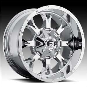 Fuel Krank 20x9 Chrome Wheel / Rim 8x180 with a 20mm Offset and a 125 