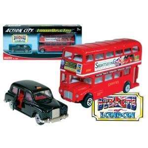    Action City Routemaster London Bus and Black Taxi Set Toys & Games