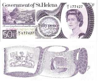 ST HELENA 50p Banknote World Money Currency BILL p5  
