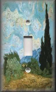Light Switch Plate Cover Van Gogh Cypress Trees  