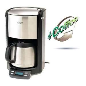  Krups FMF5 10 Cup Programmable Coffeemaker with Thermal Carafe 