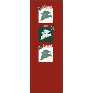  30 x 60 in. Holiday Banner Peace Doves Trio Everything 