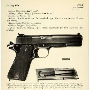  1948 Print .22 Long Rifle Colt Target Ace Service .28 