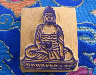 RARE Tibetan Buddhist Buddha rubber stamp art NEPAL  