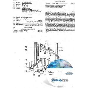  NEW Patent CD for CELLULAR CONCRETE MOLD 