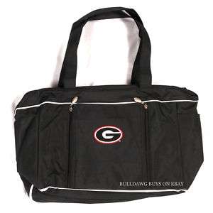 UGA Georgia Bulldogs Black Diaper Bag  