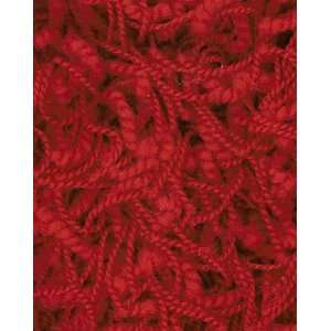   Elegance Collection Deep Red Contemporary Nylon Shag Area Rug 10.00