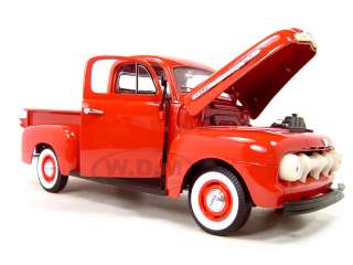 1951 FORD F1 PICKUP TRUCK RED 118 DIECAST MODEL  
