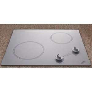   Electric Cooktop with 2 Radiant Ribbon Elements Hot Burner Kitchen