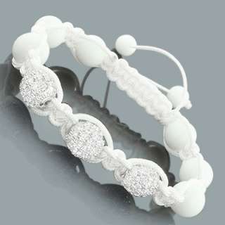 139 disco ball bracelets white crystal bracelet with white beads
