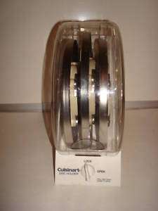 Cuisinart 3 Discs With Disc storage box~ Excellent  