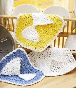 Crochet Dishcloth Patterns Scrubbie Knit Loopy Dish rag  