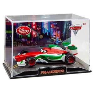 Disney Cars 2 Francesco Bernoulli Diecast Car Italy in Collector Case 