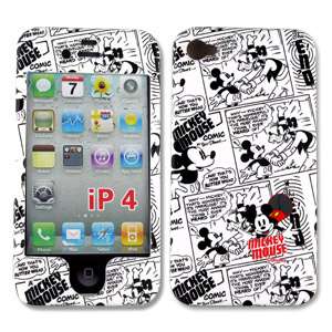 iPhone 4 Mickey Mouse Disney Snap On Cell Phone Case  