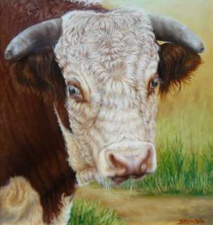 HEREFORD BULL BEEF COW CATTLE CROSS STITCH PATTERN  