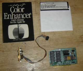 Video 7 Color Enhancer   DOS 3.3 Apple II 1985   RARE  