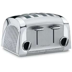  Cuisinart CMT 400P Cast Metal 4 Slice Toaster Kitchen 