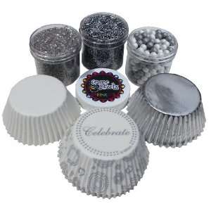 Celebrate Cupcake Kit by Crispie Sweets   Sprinkles and Baking Cups 