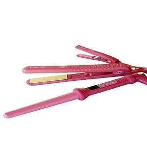 Iso Hair Styling Set Straightener, Curling Iron & Mini Straightener 