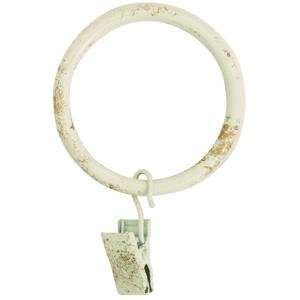    Home Impressions Clip Rings, WHITE CURTAIN RINGS