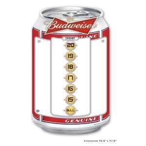 Budweiser Can Dry Erase Scoreboard 