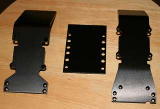 Maxx or E Maxx 3 Black Anodized Aluminum Skid Plates  