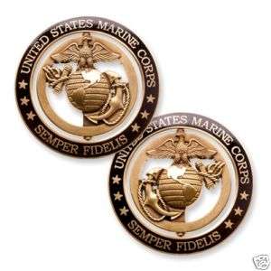 Eagle Globe and Anchor Spinner Challenge Coin. Marine  