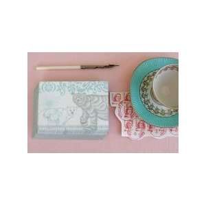 Delphine Polar Bear Letterpress Note Card Set, Letterpressed Cards and 