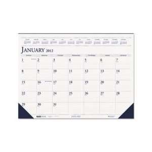    Two Color Monthly Desk Pad Calendar, 22 x 17 