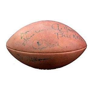 Al Davis, Bill Walsh, Chuck Knoll, Sid Gilman Autographed Football 