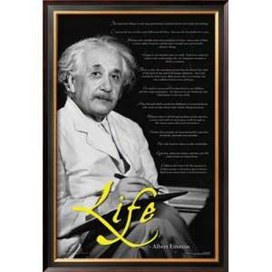 Albert Einstein   Life Framed Poster Print, 27x39