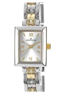 AK Anne Klein Rectangular Case Bracelet Watch  