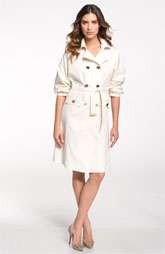 St. John Collection Batwing Sleeve Techno Twill Trench $1,195.00