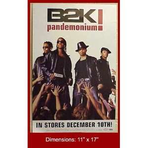  B2K Pandemonium 11x17 Decal Poster 