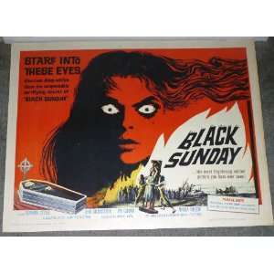 BLACK SUNDAY original rolled 22x28 poster BARBARA STEELE/MARIO BAVA