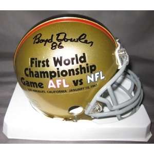 Boyd Dowler Signed Mini Helmet   Sb I   Autographed NFL Mini Helmets