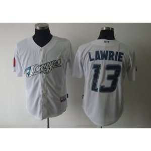 2012 Toronto Blue Jays #13 Brett Lawrie White Cool Base Jersey  