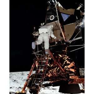  Apollo 11 Buzz Aldrin Descends to Moon 8x10 Silver Halide 