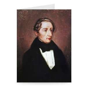 Portrait of Carl Maria von Weber, 1819 (oil   Greeting Card (Pack of 