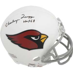 Charley Trippi Signed Cardinals Mini Helmet w/HOF68