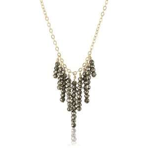  Chibi Jewels Pyrite Fringe Necklace Jewelry