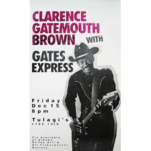  Clarence Gatemouth Brown Boulder Concert Poster